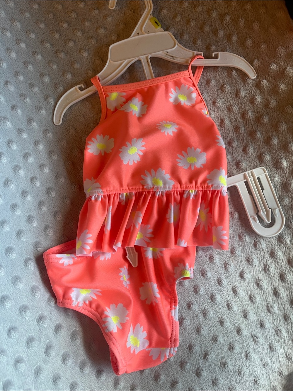 Kids' Coral Daisy Ruffle Tankini - Brand Not Visible